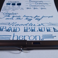 Noodler's Bad Blue Heron - Handwritten Ink Review