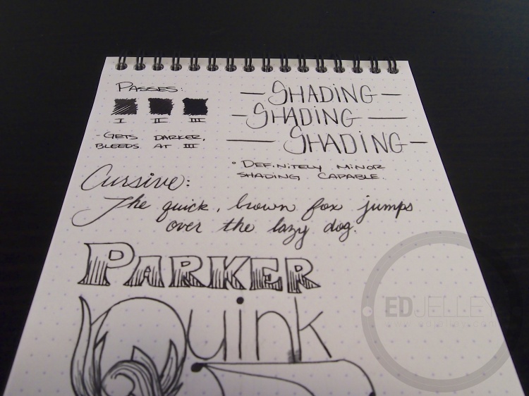 Parker Quink Black Ink Handwritten Review 104
