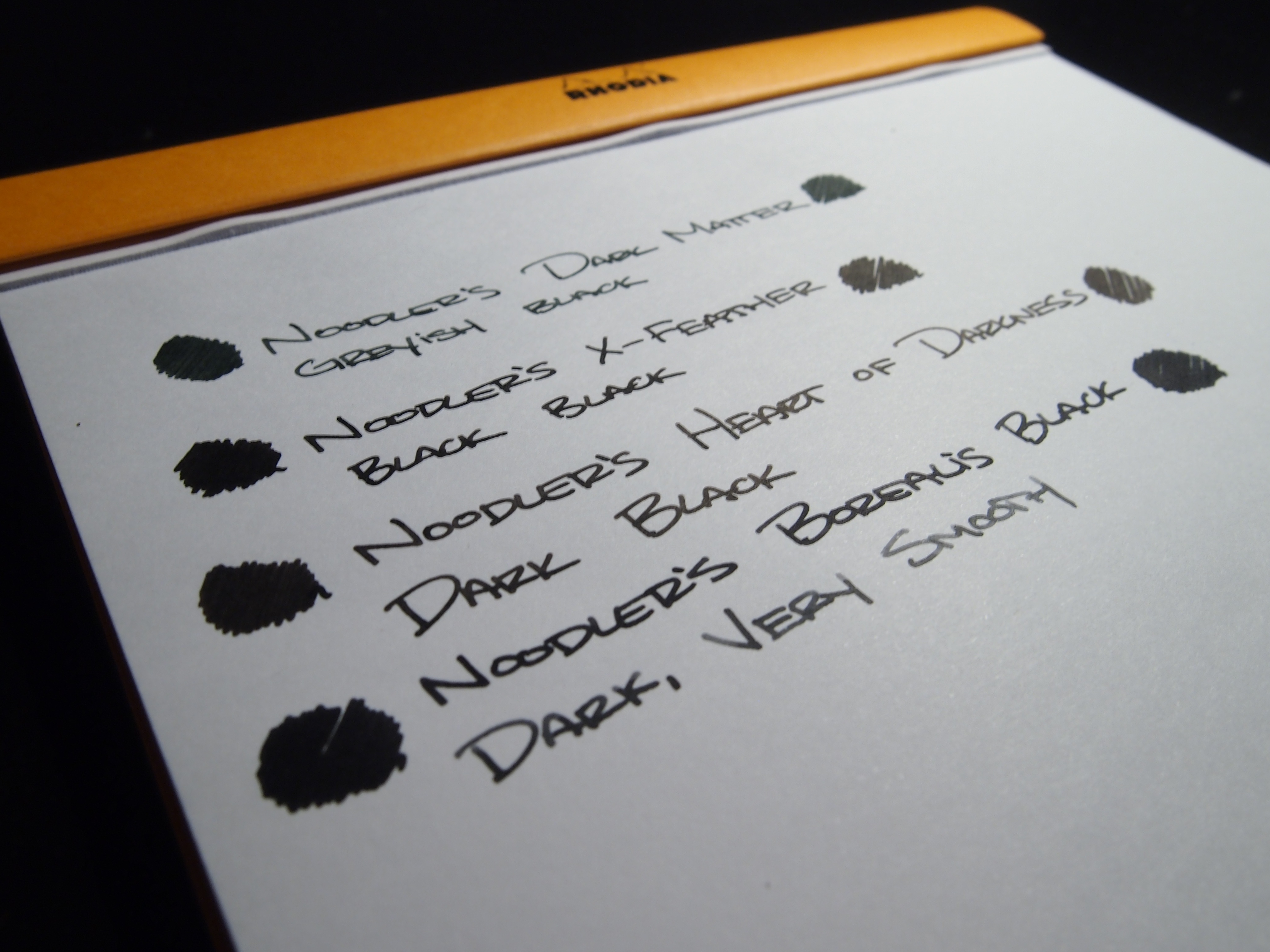 A quick comparison of Noodler's Black Inks –  – Fountain Pen,  Ink, and Stationery Reviews