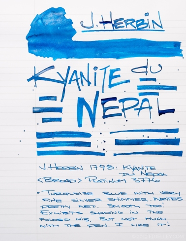 J Herbin Kyanite Du Nepal Ink Review-11